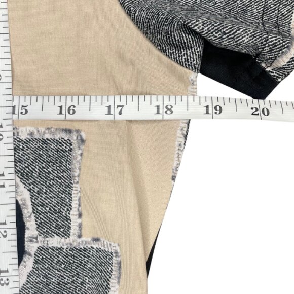 Creative Design Works Vintage Abstract Short Sleeve Square Neck Top Blouse Large - Picture 4 of 7